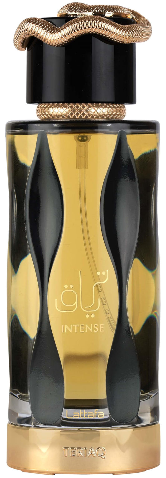 Lattafa Teriaq Intense for Unisex Eau de Parfum Spray 3.4 Ounce / 100 ml