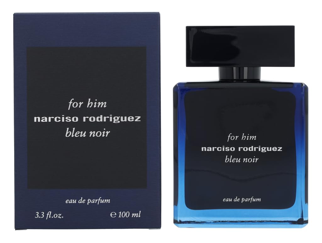 Narciso Rodriguez Bleu Noir Eau de Parfum Spray for Men Blue 3.3 Ounce